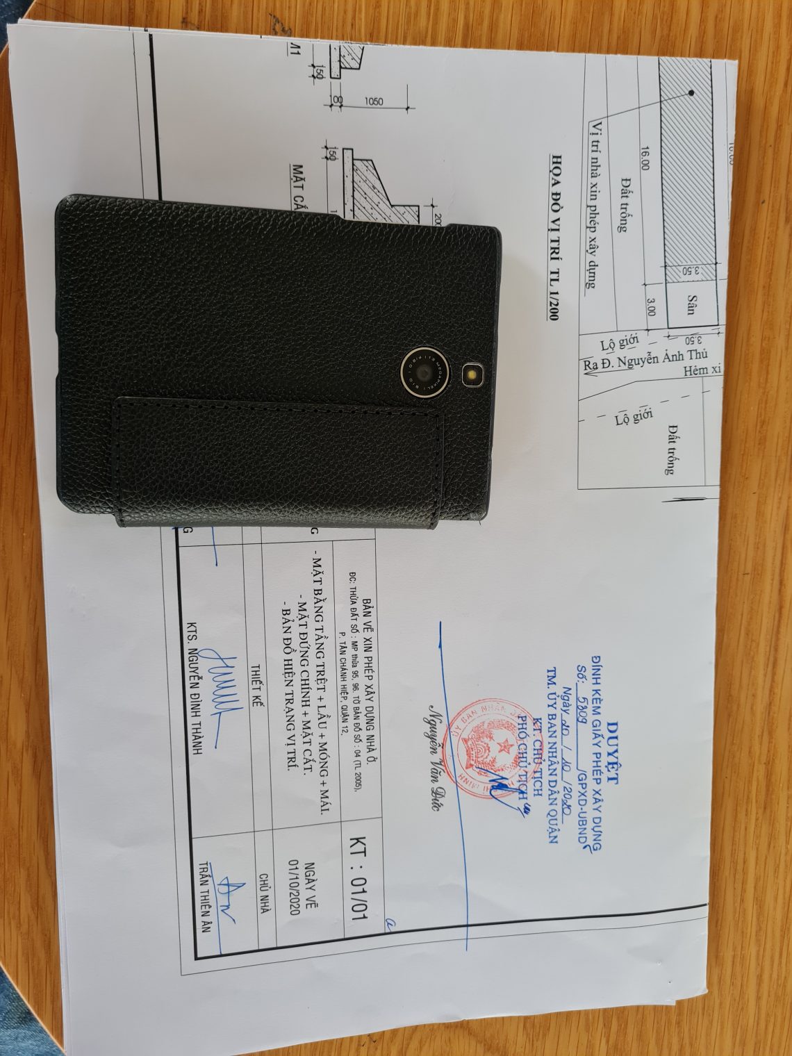 Xin giấy phép xây dựng phường Thới An